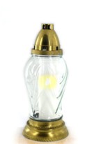 Znicz LED średni 26cm wys. - miesiąc działania świecy LED